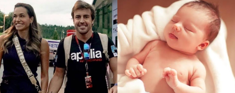 Congratulations: Fernando Alonso and his wife shares joyous moment as she announces birth of their baby…..