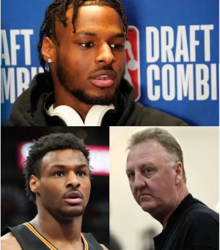 Bronny James Fires Back at Larry Bird: Asserts His Rightful Place in Latest NBA Draft. Take a look at what he said ⬇️⬇️