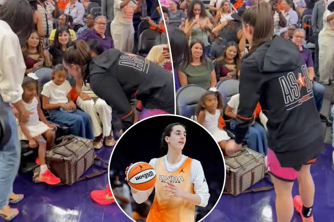 Caitlin Clark has heartwarming exchange with Vanessa Bryant, daughters at WNBA All-Star Game